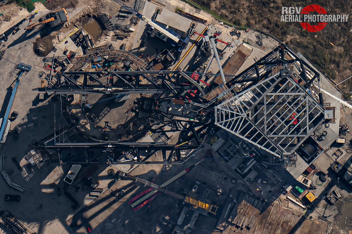 Overhead shot of the Integration Tower