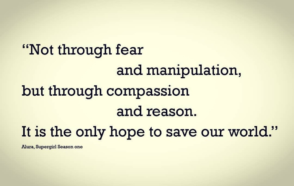 MelanieIfield's tweet photo. This may have come from a TV show. 
It may also have been said by someone not of this planet about their own home.
But let Krypton be a lesson to us all.
And Alura's words echo in our minds and hearts:
Compassion and reason to be the hope for our world t… https://t.co/KOC1NCS9Ot https://t.co/a9UXOaPFIN