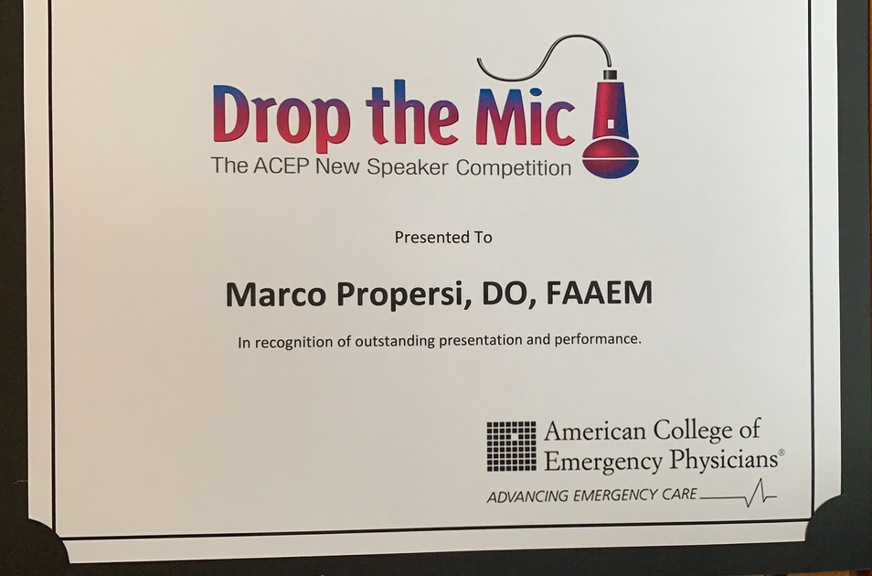 I Feel Honored to have participated in #ACEP21 Drop the Mic competition. Even more excited to win! Special thanks to @EMSwami and @JoeLex5 for all their help. #ACEP22 here I come.