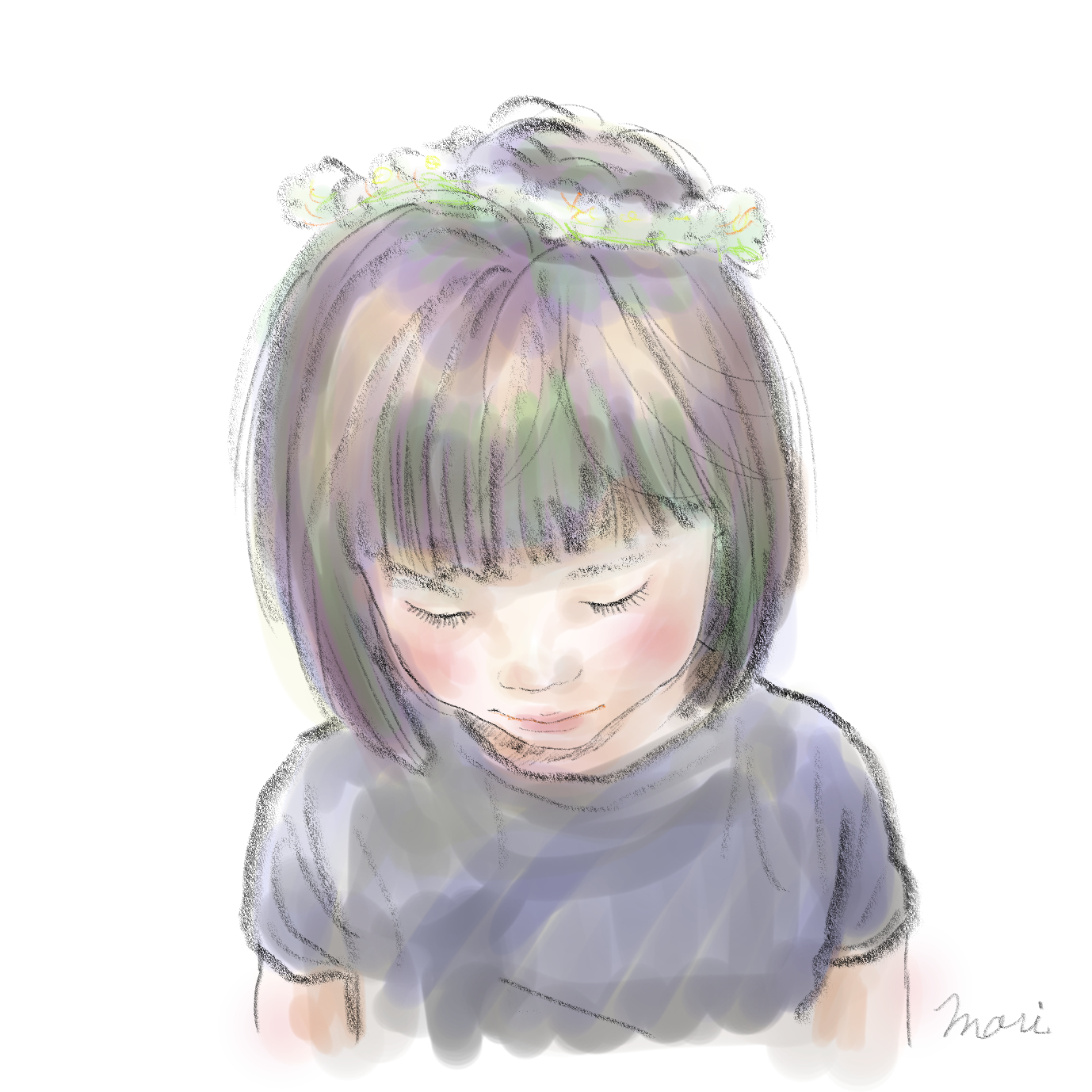 Illustration Mari 花冠の女の子 花冠 うつむく 何気ない日常をイラストに T Co Trhyurzm3o Twitter Illustration Mari 花冠の女の子 花冠 うつむく 何気ない日常をイラストに T Co Trhyurzm3o Twitter