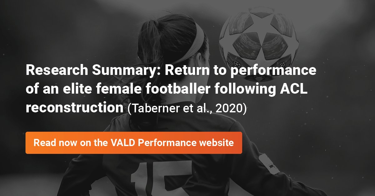 Return to performance: what's the process for elite female footballers to return from ACL injuries and why is a performance-based approach key to their rehabilitation? Read the summary of findings from a paper by Taberner et al. (2020) here 🔗 bit.ly/3k3u1z1
