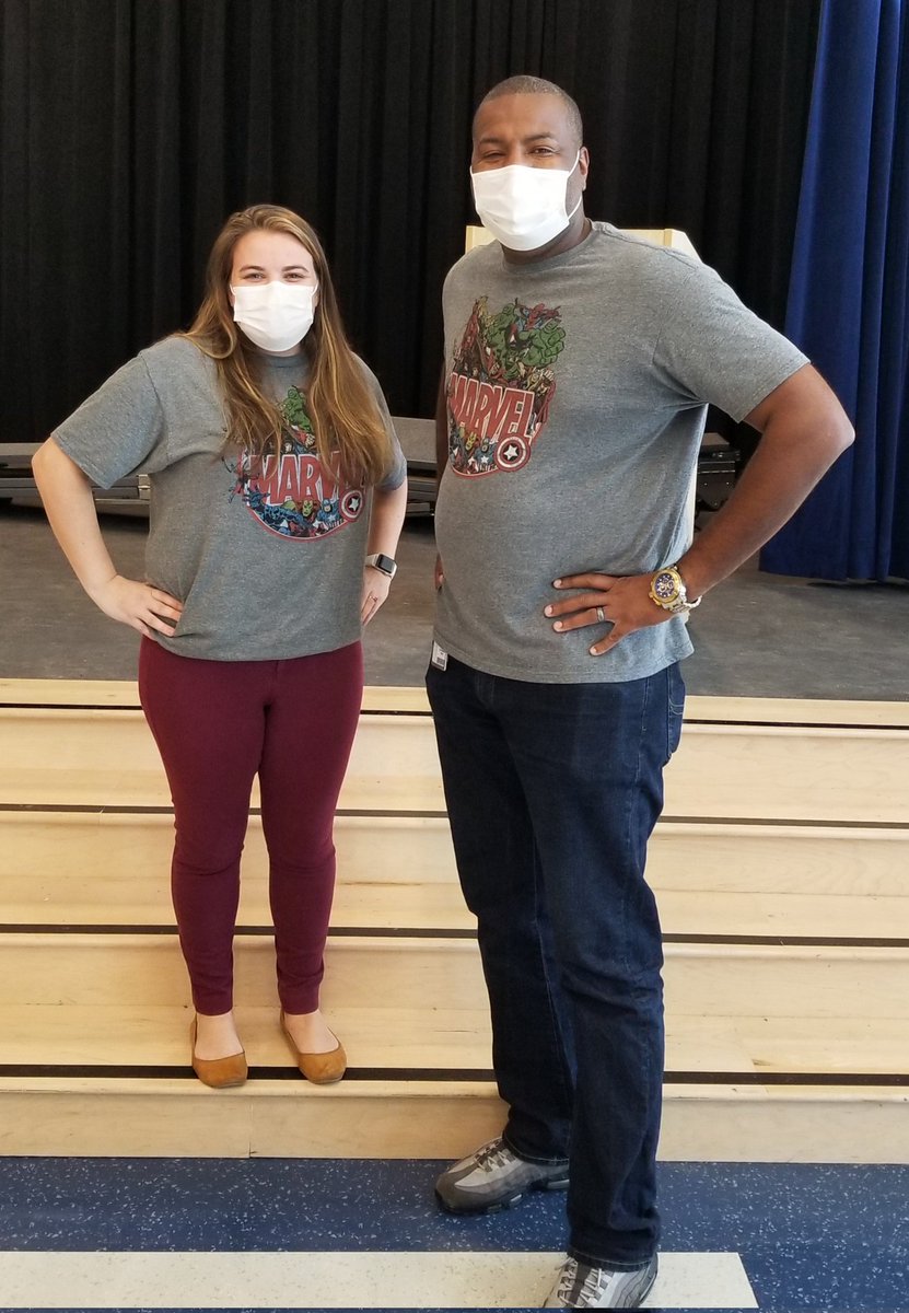 The <a href="/CEWCHAS/">CEW-South Campus</a> heros gather together on Super Hero Day during Red Ribbon Week! Educators ARE heroes!