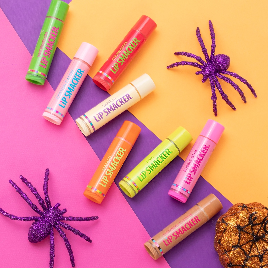 Halloween is just around the corner #BalmSquad! Give your lips a treat and no tricks with our classic OnB flavors👻🎃🦇 Available now on our website 💖 #lipsmacker #bestflavorforever #OnB #classics