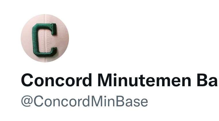 If you follow me please follow our concord baseball Twitter account to keep up on what we are doing.. most of my posts will be there