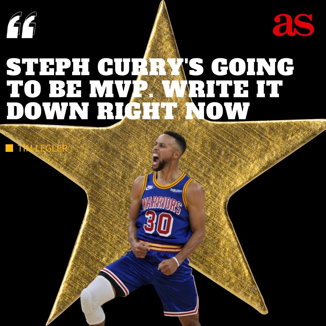English_AS's tweet photo. @StephenCurry30 will be MVP again... ⭐
... according to former #NBA player #TimLegler 👈
Thoughts? 🏀
#Basketball #MVP #StephenCurry #Warriors #NBATwitter https://t.co/lzuofdTG1U