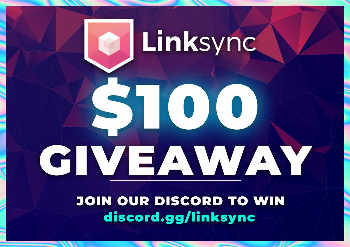 LinkSync_Tech's tweet photo. OUR NEXT GIVEAWAY IS HERE✨ #LinkSyncArmy

JOIN DISCORD TO WIN: 👇
https://t.co/6fki4FhbX3

👉DEADLINE :  30-10-2021 7PM UTC👈

#Giveaways  #Crypto #news #btc #bnb #Defi #BSCGems #altcoins #next100 #GEMS https://t.co/5qMXEcNlVt