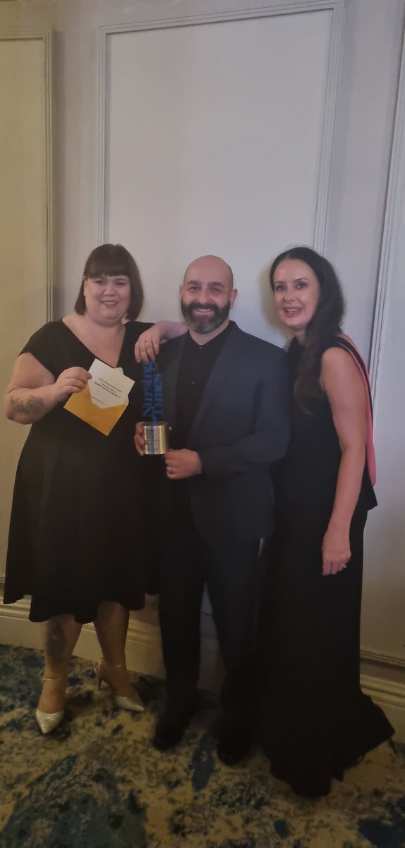 A massive thank you to <a href="/NursingTimes/">Nursing Times</a> and <a href="/clecliniclondon/">Cleveland Clinic London</a> for last night, I am still on such a high from winning the whole night was epic! Thank you to <a href="/BTHFT/">Bradford Teaching Hospitals NHS FT</a> <a href="/dawe_samantha/">Samantha Jane Dawe</a> <a href="/karendawber/">Prof Karen Dawber 🌈</a> @Mel_Pickup <a href="/1johnholden/">John Holden</a> and everyone else who has supported us!