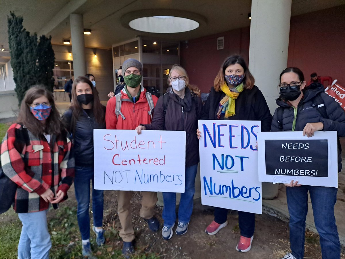 Adams reps among those attending rally in support of #SpecialEducation today. SPS leaders need to hear #NeedsNotNumbers message. Staffing ratios are pre-covid and don't take increased needs into account. Students need stability following a year of disruption. Of interest <a href="/KUOW/">KUOW Public Radio</a>?