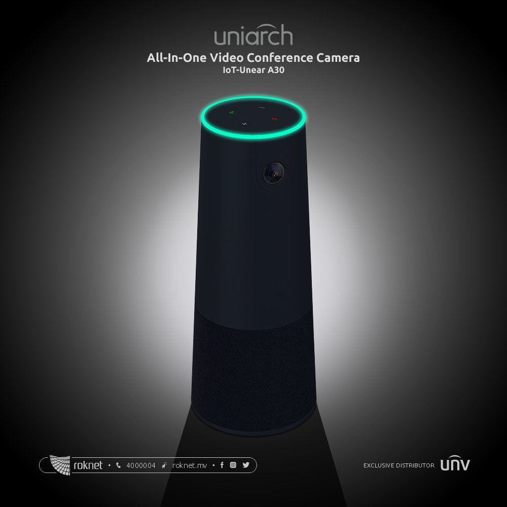 RoknetMV's tweet photo. Upgrade and stylize your conference room with UNV's Uniarch IoT-Unear A30 - an all-in-one Video Conference Camera that's feature-rich and guarantees smoother meetings.
#Roknet #UNV #Uniarch #Unear https://t.co/4GXPzwV4di