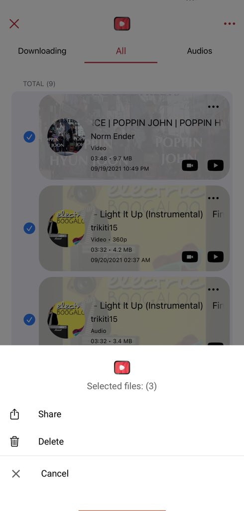 MiRO92's tweet photo. #uYou v2.1 is out!

-Ability to select multiple Audios/Videos to delete or share at once. (Long press on any cell to switch to the selection mode)
-Added enable/disable custom double-tap to seek
-Fixed a crash when there is an error while downloading.
-Other small fixes. https://t.co/MpGmon8hwS