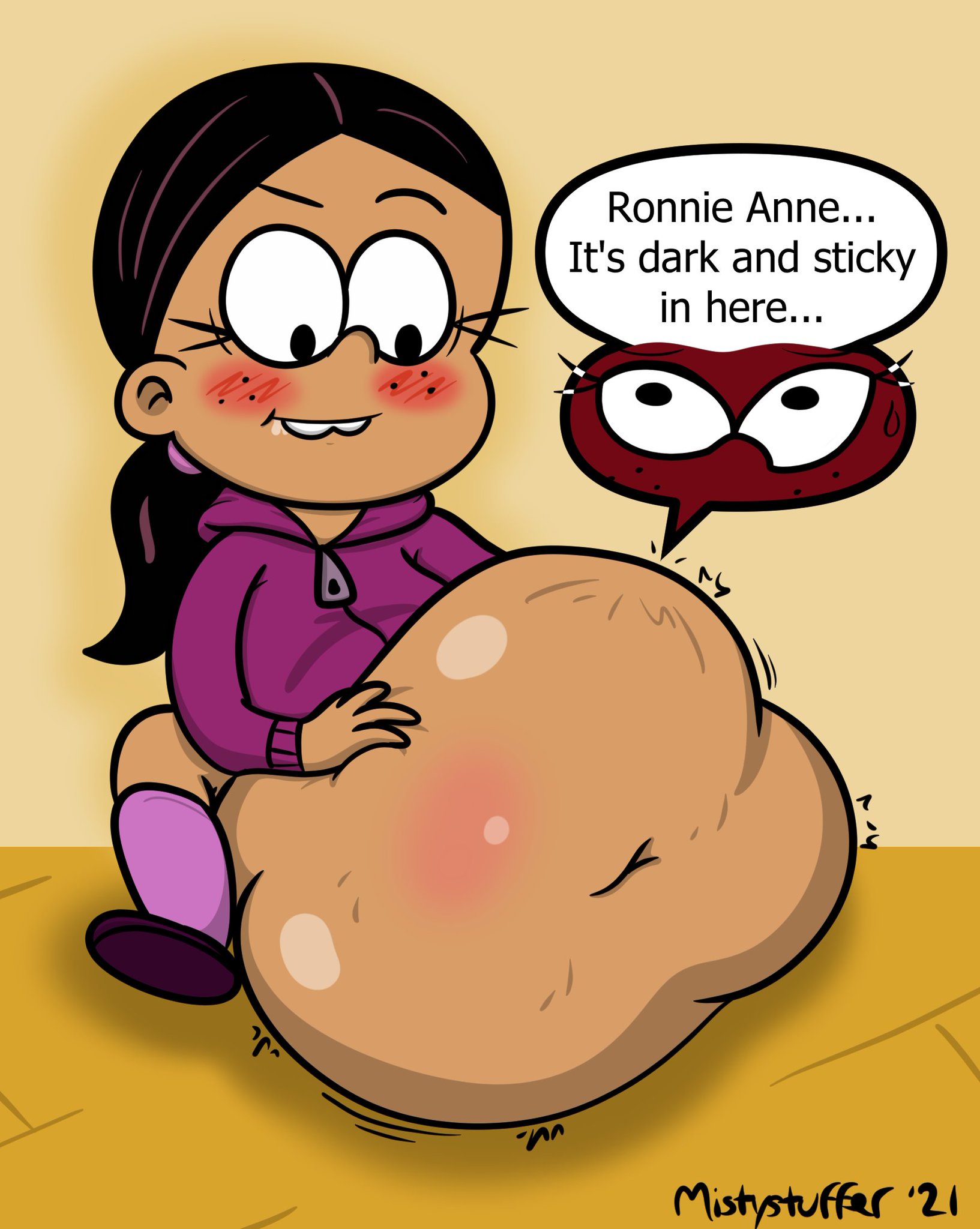 Mistystuffer på Twitter: "Based on THE CASAGRANDES episode "Prankaversary";  Sid ultimately pranks Ronnie Anne and Lincoln by pretending to have been  eaten by a snake. This is Ronnie Anne\