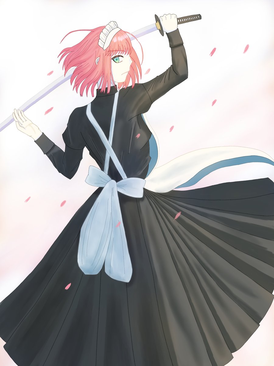 <3ヶ月上達法チャレンジ 6巡目>
両儀式のポーズした翡翠

#月姫 #空の境界
#3ヶ月上達法 
#3ヶ月でさいとうなおきを倒す 