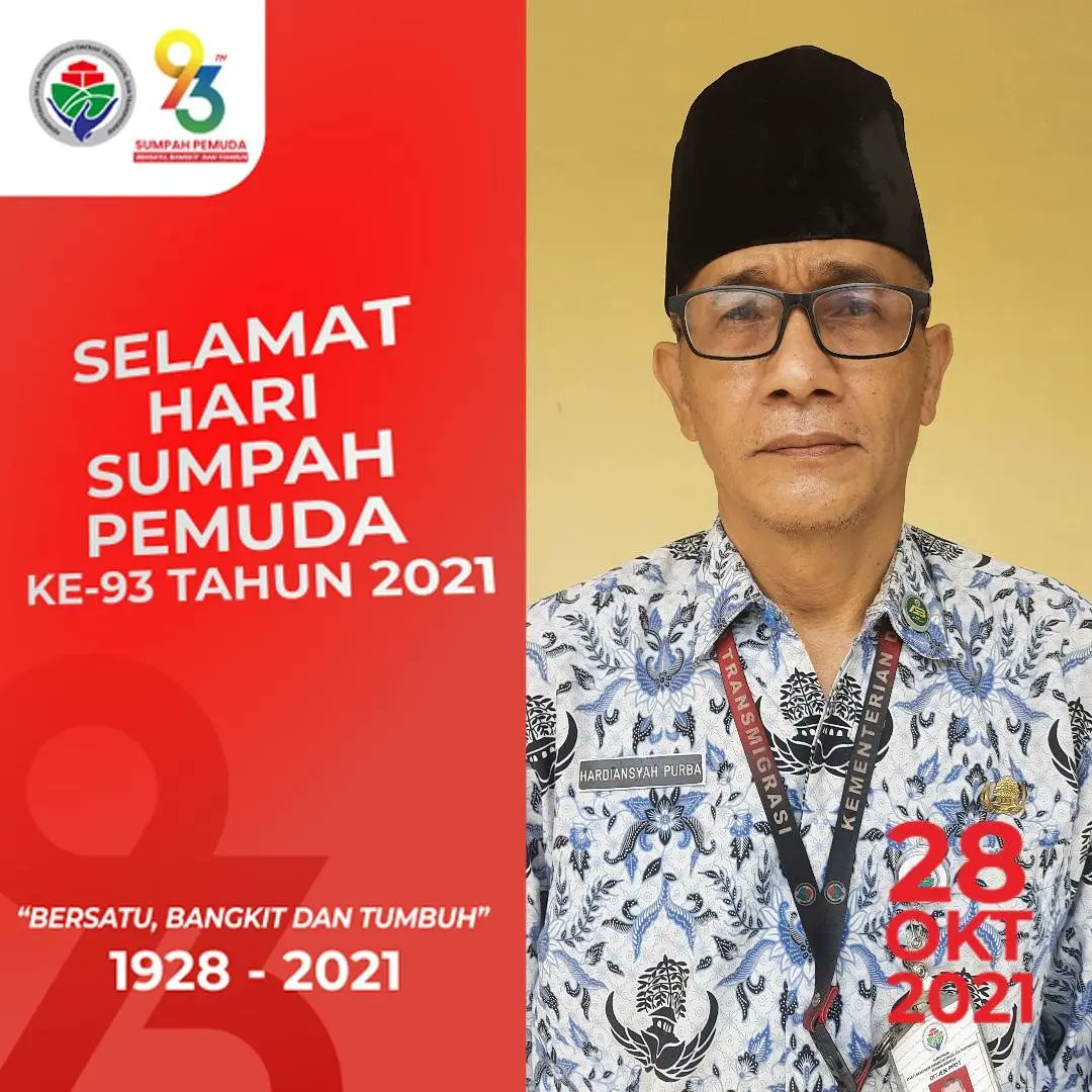 hd_poerba's tweet photo. Kobarkan Semangat Juang Pemuda untuk Persatuan Indonesia, Bersatu, Bangkit dan Tumbuh.

Selamat Hari Sumpah Pemuda 28 Oktober 1928-2021.

#SumpahPemuda #Bersatu #Bangkit #Tumbuh #SDGsDesa #MulaiDariDesa #DesaBisa #DitjenPPDT #DitjenPPDTKeren #KemendesaPDTT #DesaMajuIndonesiaMaju https://t.co/9BIjWmpTAB