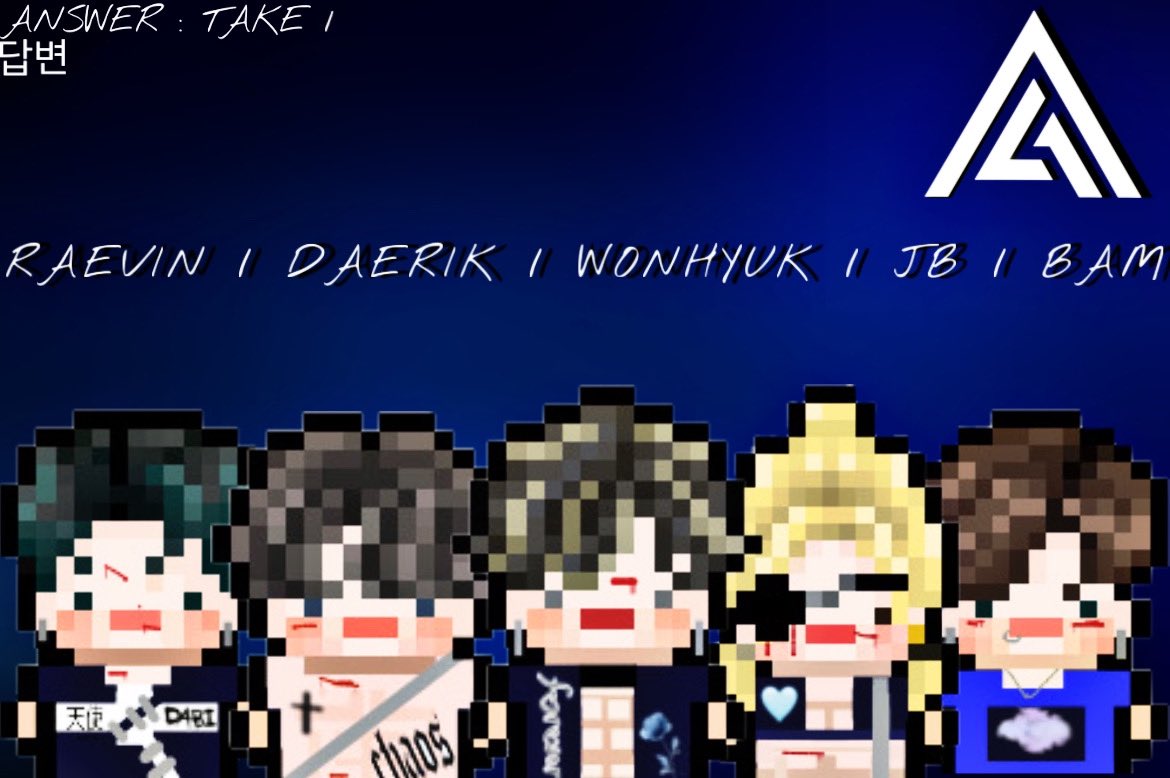 PYRO_LEAP's tweet photo. PYRO (ํ์ด๋ก) - answer : take 1
1st Digital Album.
(members from left to right)
Raevin - Daerik - Wonhyuk - JB - Bam
#PYRO #DAERIK #JB #WONHYUK #BAM #RAEVIN https://t.co/EHeSg63B3G
