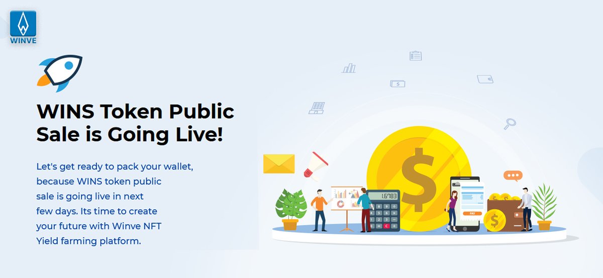 WinveOfficial's tweet photo. Let's get #ready to pack your wallet!

The #WINS token #sale is going to be live in just few days. An #opportunity waiting for you to #earn millions and creating better #future.

Come and #build with us now-
👉https://t.co/OSlhhR2lvX
👉https://t.co/cYnyRuEjUf https://t.co/8bxonoz7oz