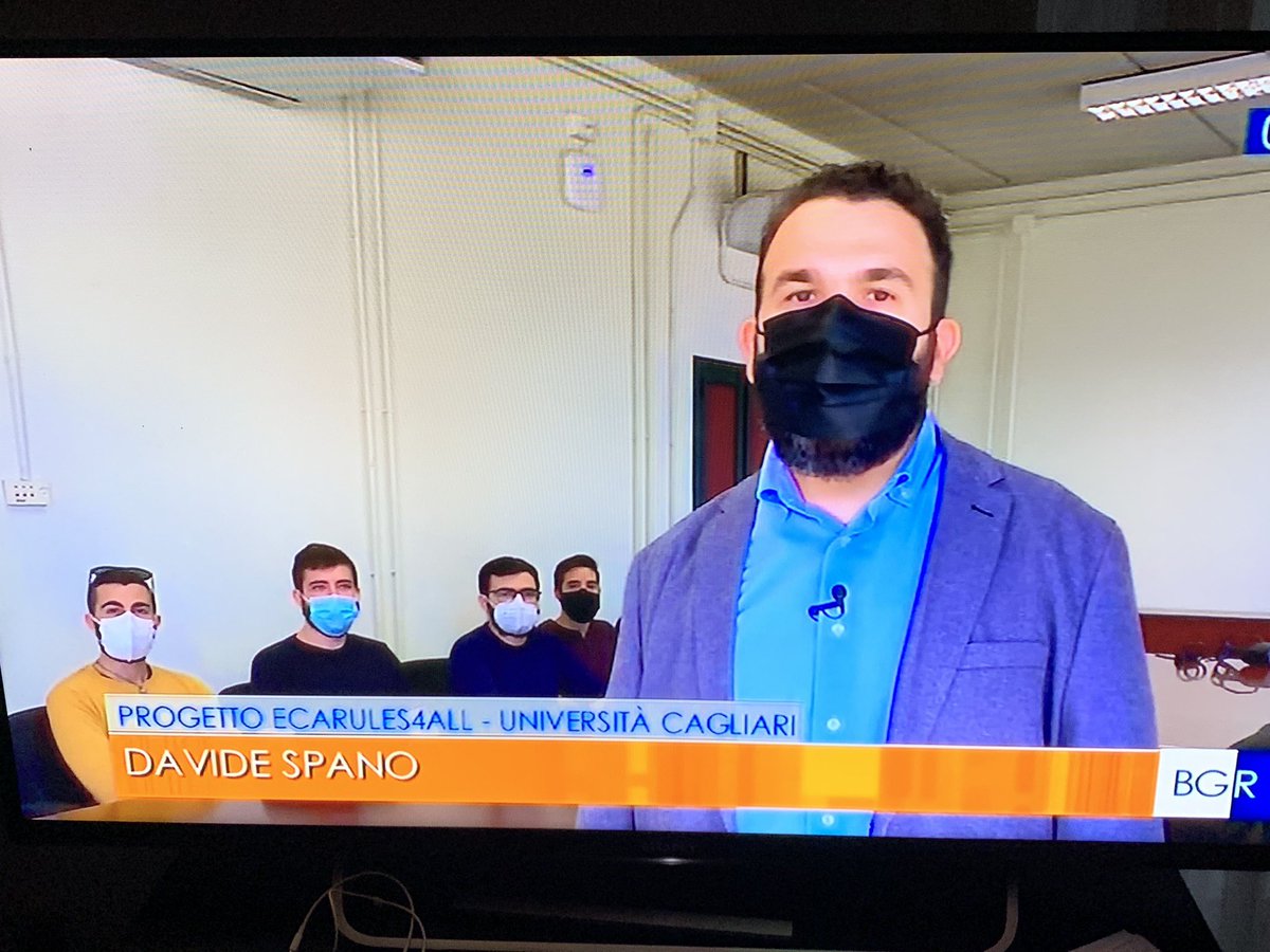 univca's tweet photo. In diretta su @TgrRaiSardegna per #BuongiornoRegione ci sono i progetti di #ricerca di @univca con Massimo Barbaro Danilo Pani Luigi Atzori e Davide Spano con i loro team #ricercaunica @unissTweet https://t.co/4TKdr9dDC3