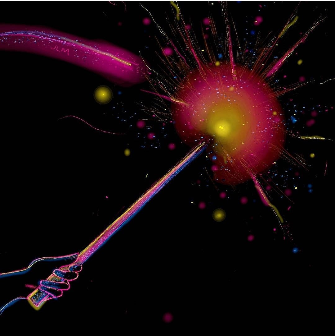 Spark your Magic ✧*。
🪄✨

#magic #spark #inktoberspark #inktober2021 #wand #artoftheday #digitalpainting #art #cosmos  #magicspells #galaxyart