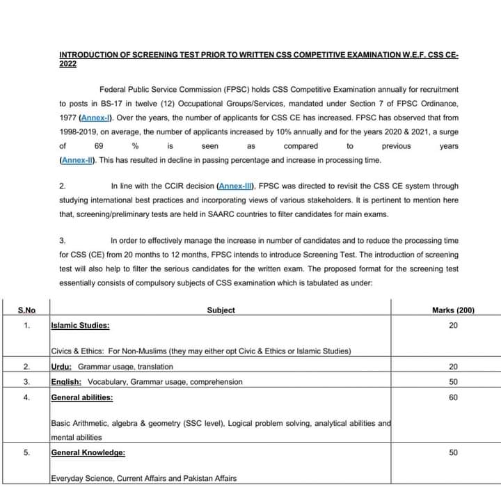 abid_ali787's tweet photo. Screening Test to be conducted before actual CSS written exam.
Best of luck
@ImranRiazFan
#fpsc
#CSS2022
#css_screening
#NaumanNiaz https://t.co/wbAExzTDSm