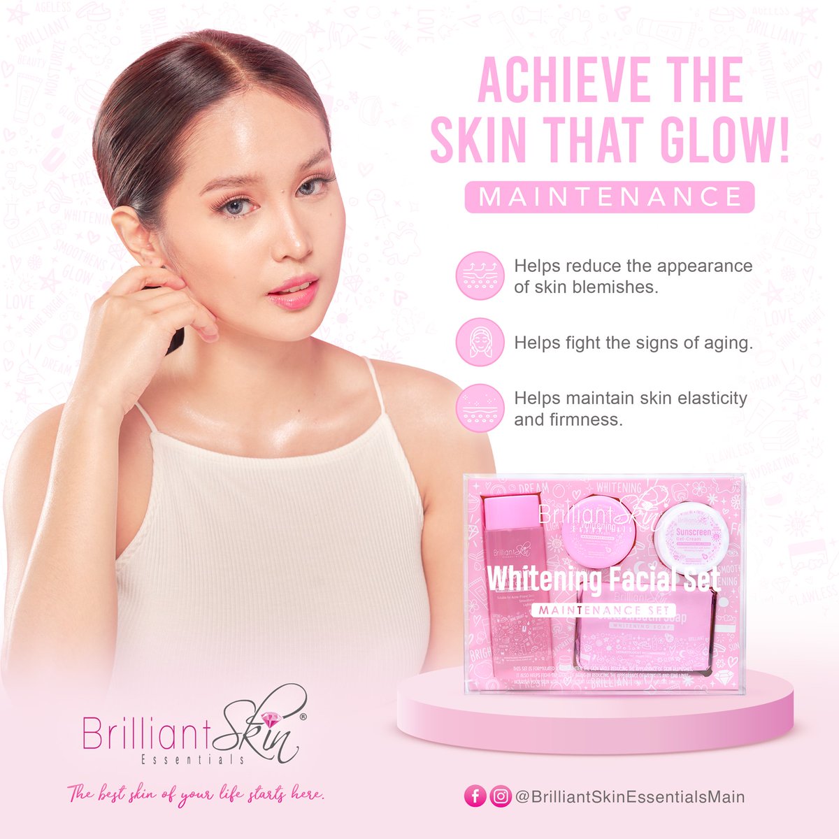 brilliantskinph's tweet photo. Take your skin to the next level with the perfect maintenance set! π
Whitening Facial Set helps your skin in a number of ways. Avail yours now for as low as Php 350.00 π
#facialset #maintenanceset #whiteningfacialset #alagangbrilliant #brilliantskinessentials https://t.co/R6qBEDvN7E