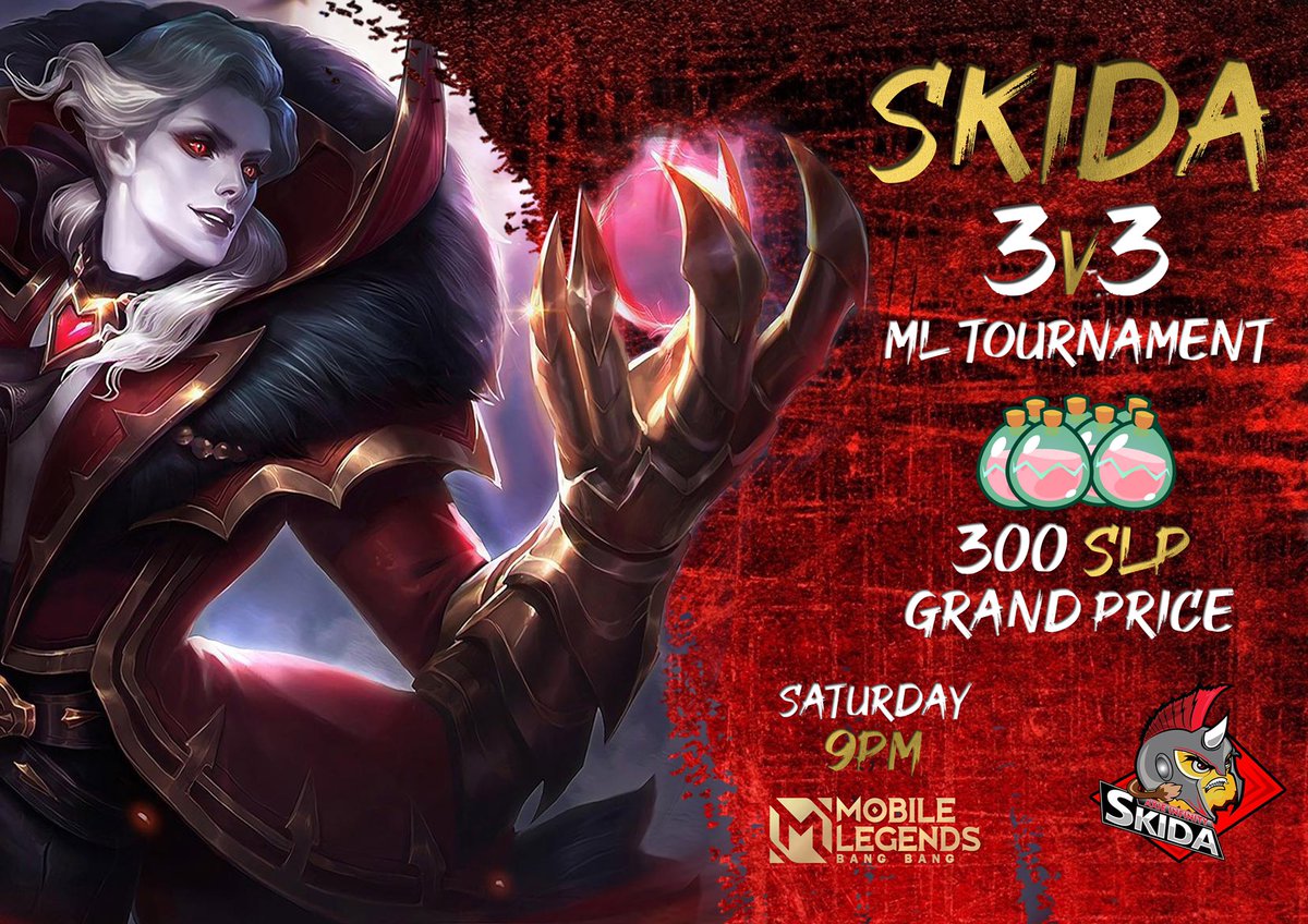 SkidaGG's tweet photo. Skida will host a friendly Mobile Legends mini-tournament for our weekly games!🥳 Join our discord for more details! Everyone is welcome!

DISCORD: https://t.co/57kyeARShi

#WeBuildInSilence #SkidaNumbawan
#AxieInfinity #AxieScholarship #AxieScholar https://t.co/2dhdjPmvlA