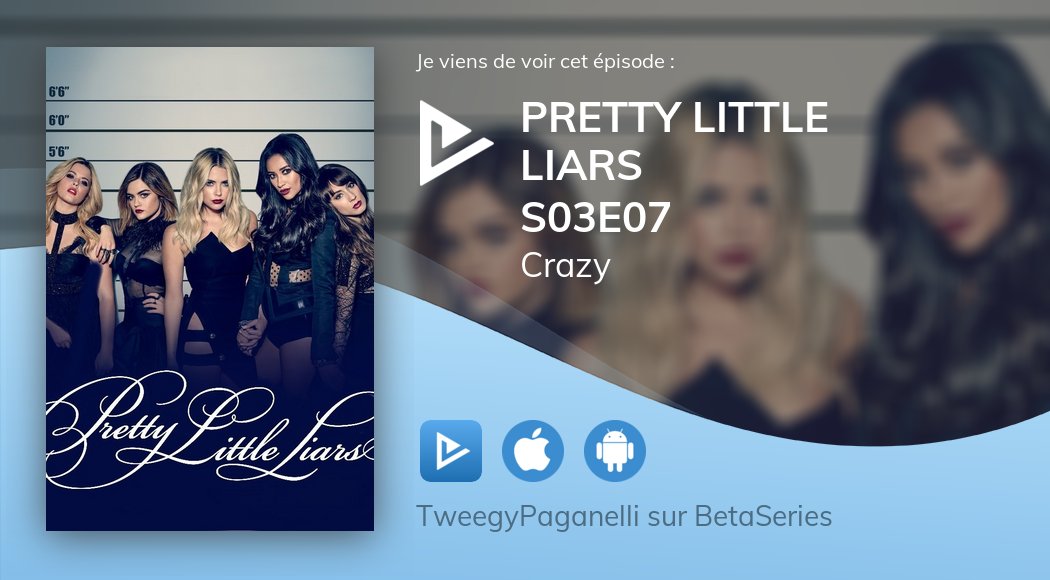 MeendyB's tweet photo. Vient de regarder Pretty Little Liars S03E07 avec @betaseries https://t.co/D1cjM24IFU