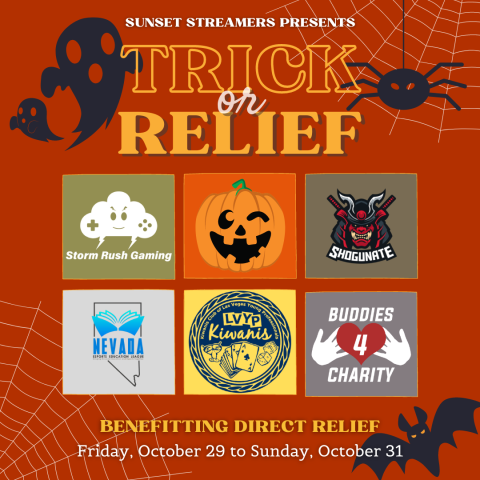 StormRushGaming's tweet photo. Want to know which #SunsetStreamers are streaming during #TrickorRelief2021?
Take a gander at the amazing lineup ready to take stage for @DirectRelief. We can't wait!!
#charity #community https://t.co/o4i4DJ4LT9