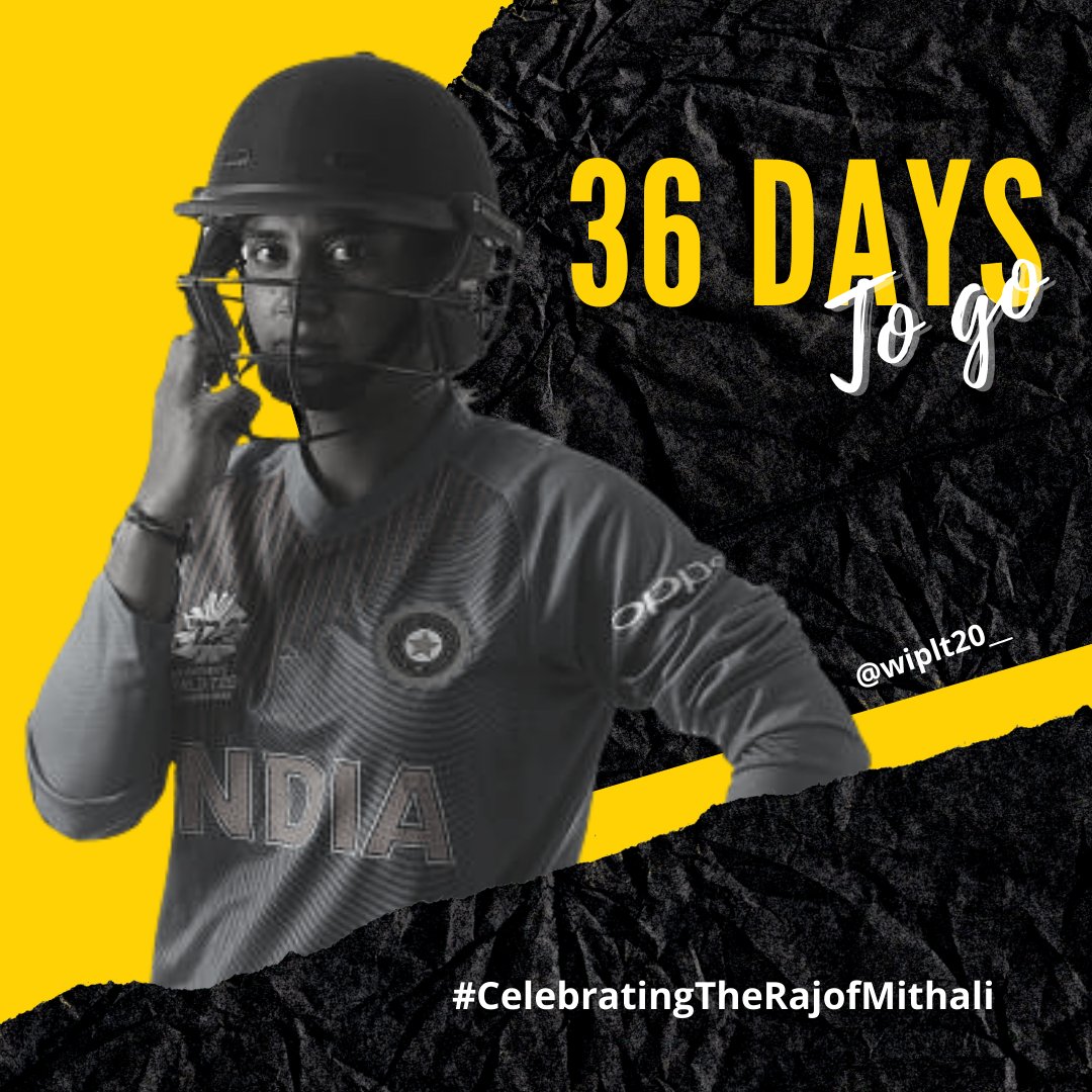 CricCrazyVeena's tweet photo. Mithali was batting on 36* when she reached 1000 runs in her T20I career.

Mithali  has played 36 ODIs against Australia - the most by any Asian female player.

She has avg 36 in T20Is where India have lost the toss and chased.

36 days to go.......👑
#CelebratingTheRajofMithali https://t.co/kqGZo5Fnev