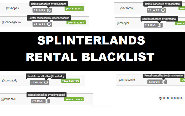 GamingInAsia's tweet photo. The End of Season Rent Cancellations in Splinterlands have begun!

https://t.co/vPjmw037Nx

#Splinterlands https://t.co/OvjrWWdDmw