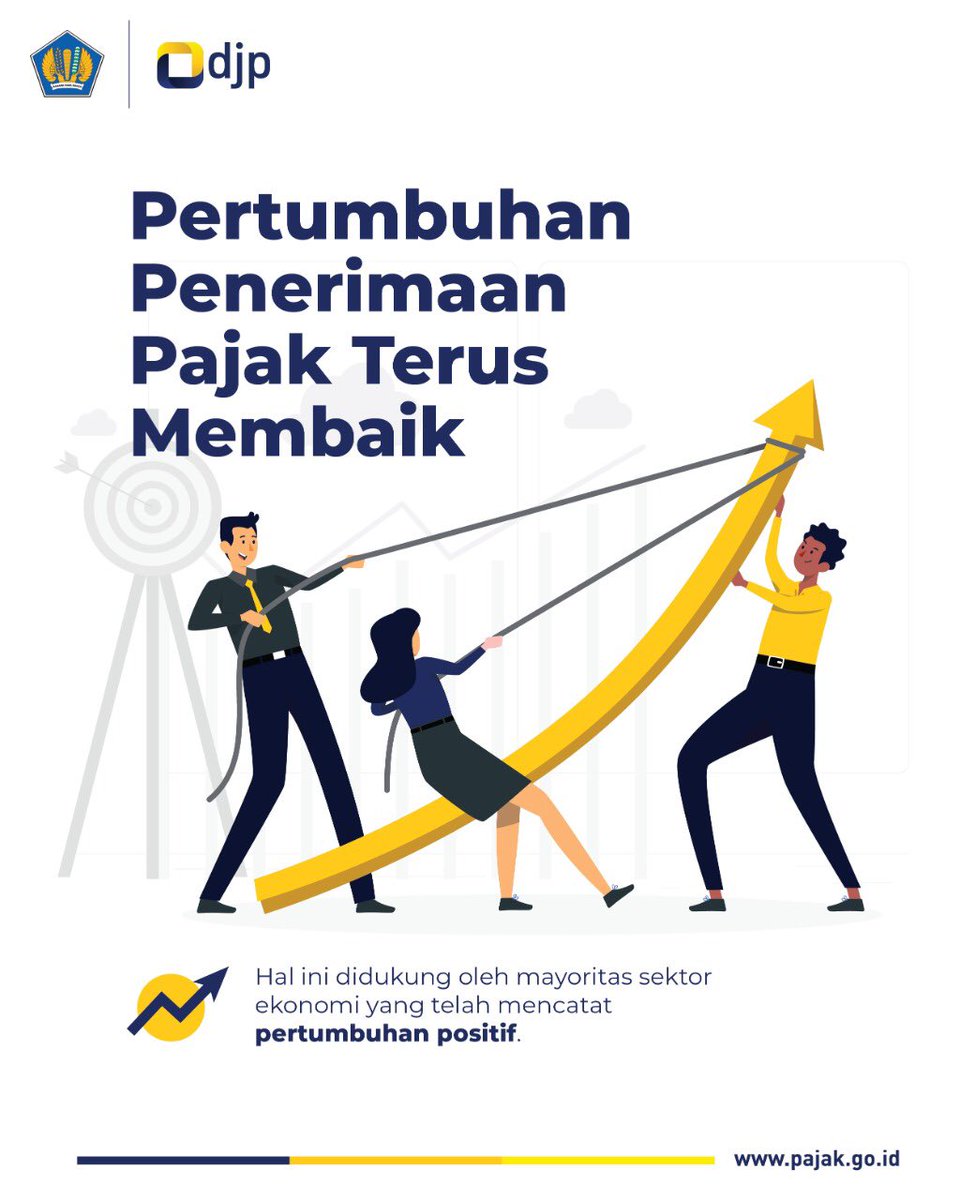 DitjenPajakRI's tweet photo. Terima kasih #KawanPajak

Data penerimaan perpajakan menunjukkan tanda positif. Pertumbuhan penerimaan perpajakan terus membaik hingga Oktober 2021 dan turut menyokong perekonomian Indonesia.

-Sebuah Utas- https://t.co/NI5oOgfI2i