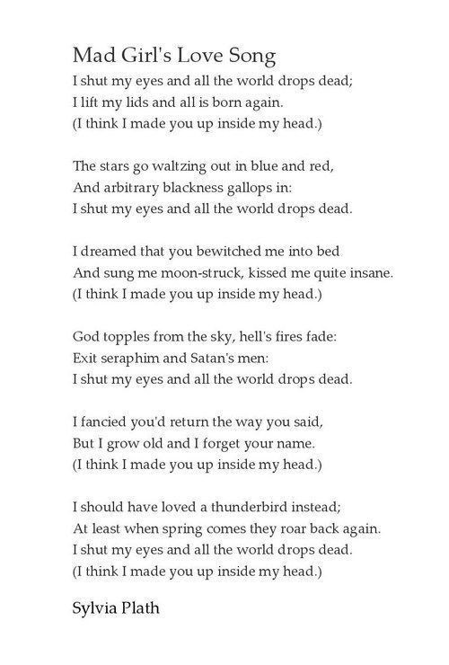 Happy Birthday Sylvia Plath. My favorite Plath poem... 