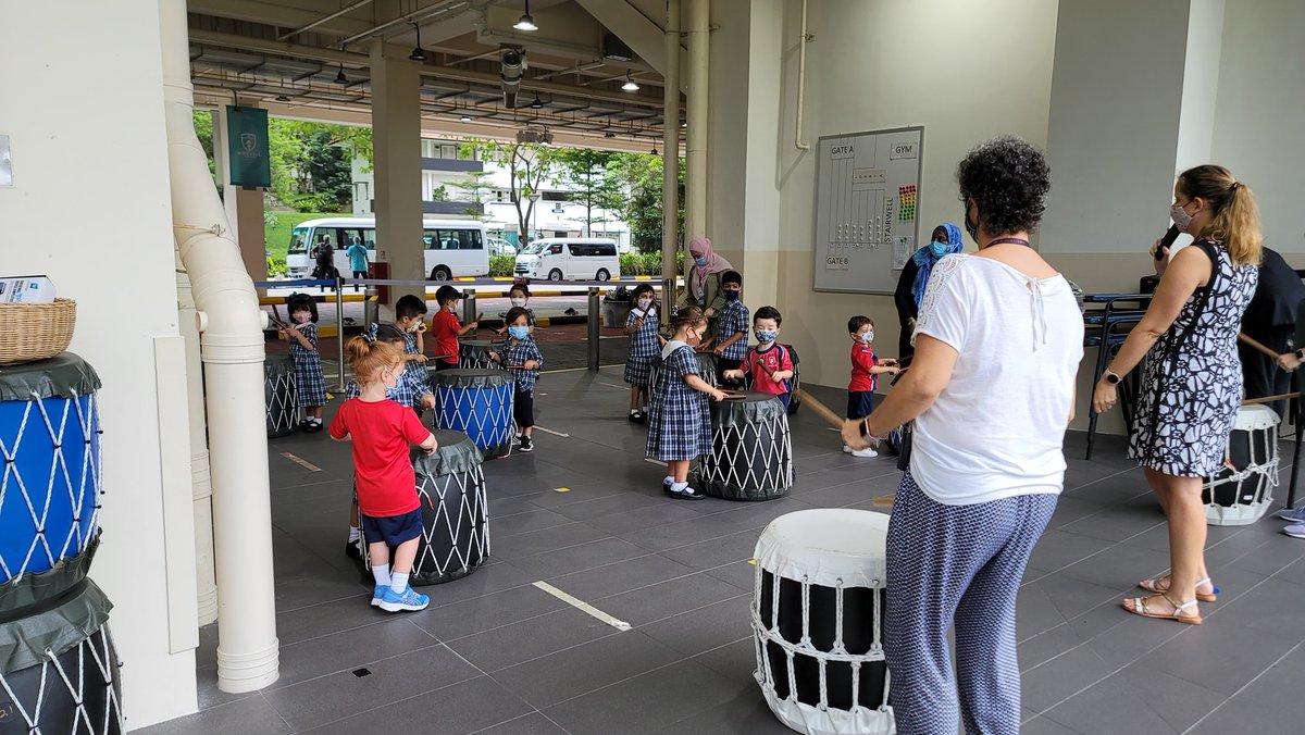 infants_TTS's tweet photo. 🎶Can't stop the music 🎶  Nursery are enjoying their socially distanced Taiko drumming lessons. They aren't allowed to sing the nursery rhymes but they certainly can mark the beat of them! https://t.co/lD5Ubb5G5G