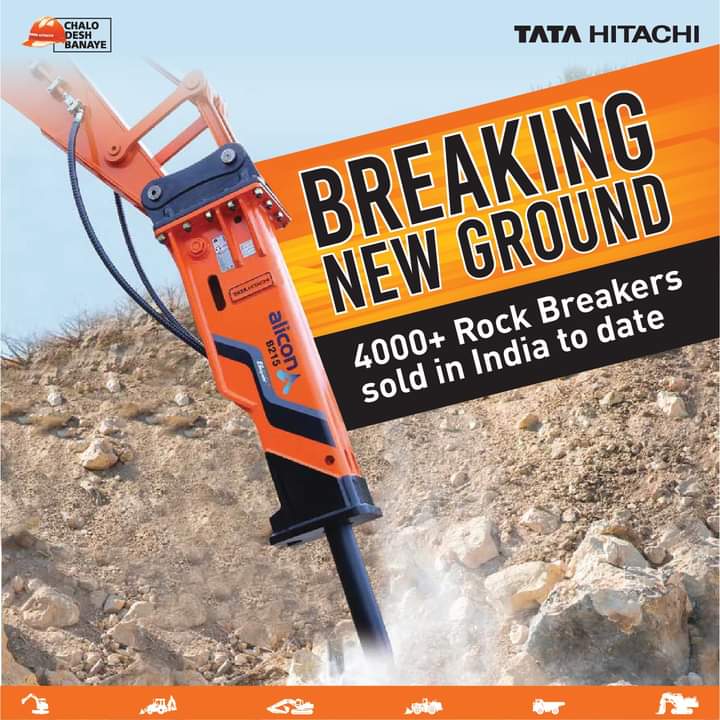 Tata_Hitachi_IN's tweet photo. A milestone achievement.
4000+ Rock Breakers sold to date!
Big thanks to our customers for their patronage.
To know more about Rock Breakers and other attachments log on to: https://t.co/5GOOgwBshl

#TataHitachi #ChaloDeshBanaye #RockBreakers #MilestoneAchievement https://t.co/zobtZrxHDE