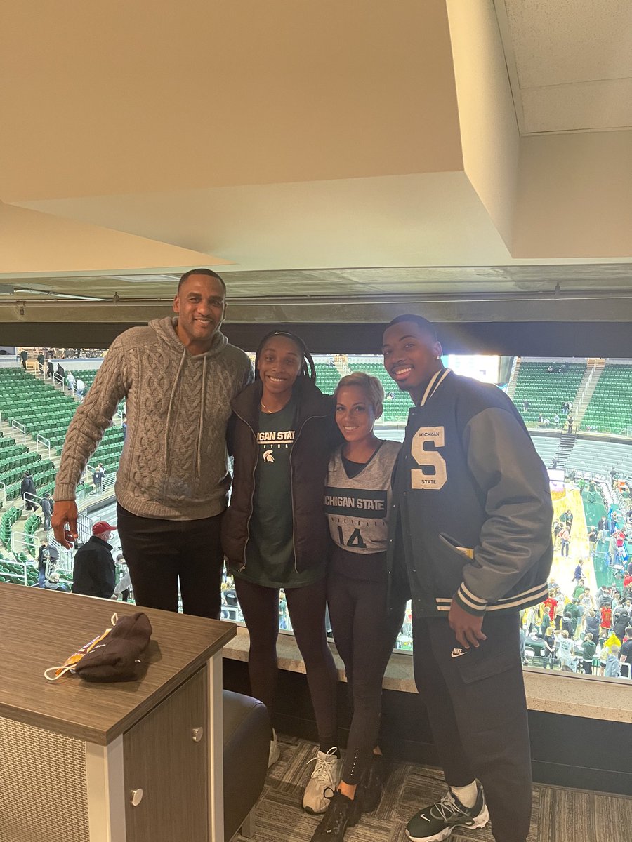 Always good to be with a MSU legend. #GoGreen