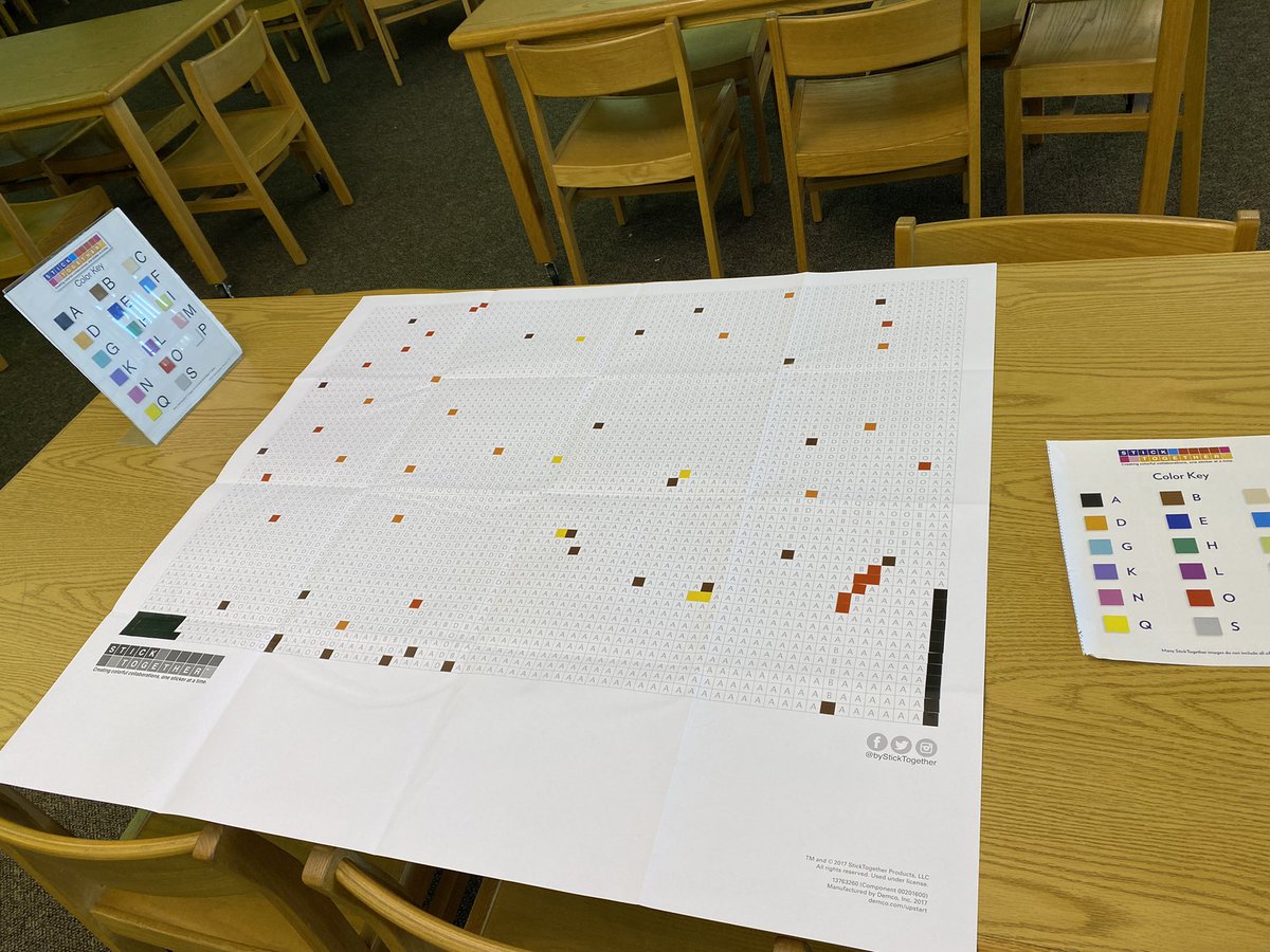 The Stick Together sticker puzzles are back in the library! Stop by to checkout some new books and get a strip of stickers to add to the puzzle if you have no late books! Take a guess as to what it will be. <a href="/chmscougars/">Christiana Cougars</a> <a href="/byStickTogether/">Demco StickTogether</a>