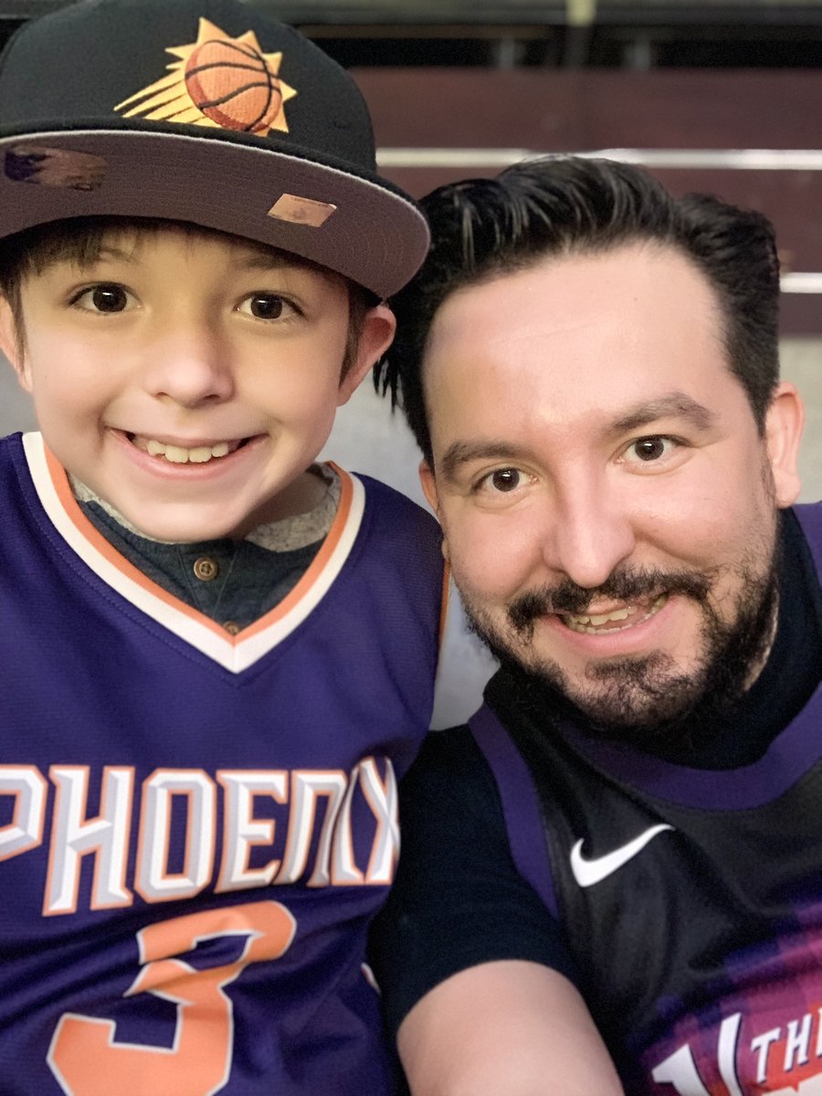 Hey <a href="/Suns/">Phoenix Suns</a> twitter! How about a shout out to my boy Jude! Surprised him with his 1st Suns game experience for his birthday!! <a href="/CP3/">Chris Paul</a>