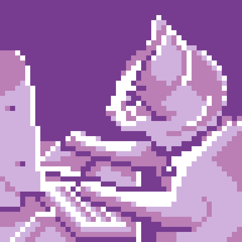 crypt0m3m3's tweet photo. Trying to correct jaggies and AA with @MortMort_ tutorials, from 1st to 2nd image, but still some way to go. Also changing colors for a retro mood #PixelArt #memeArt #nftart #nftwip https://t.co/32Ds6RIpy1