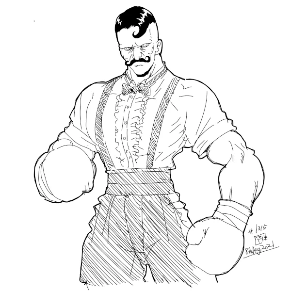 8月は男性だけ描く月間にしてた。 #あなたが描く男性がみたい 