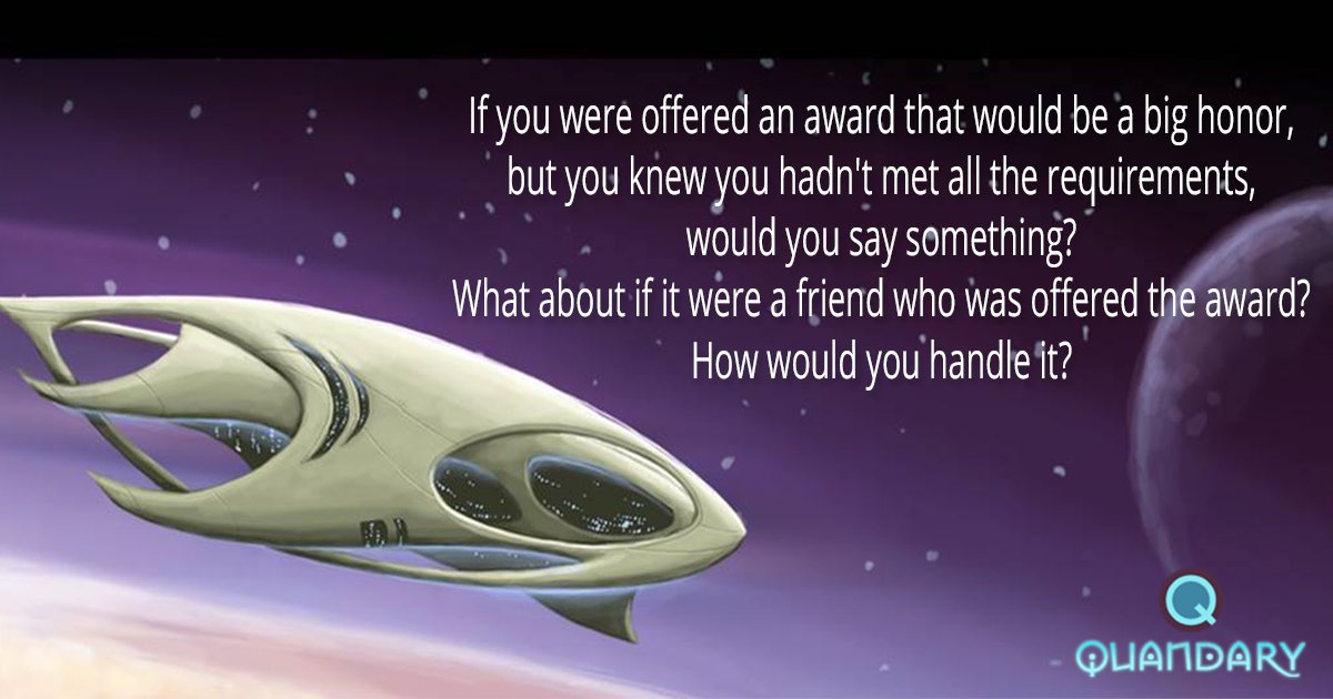 Is winning worth it, even if it's not deserved? Ask your students this week. #ethics #SEL #weeklyquandary
