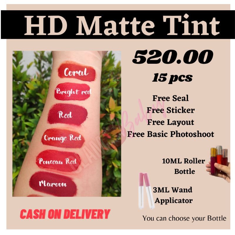 pathy0804's tweet image. I'm selling HD Matte tint Rebranding ( Min of 15p... for ₱520. Get it on Shopee now! shopee.ph/glam_baby/1353… #ShopeePH