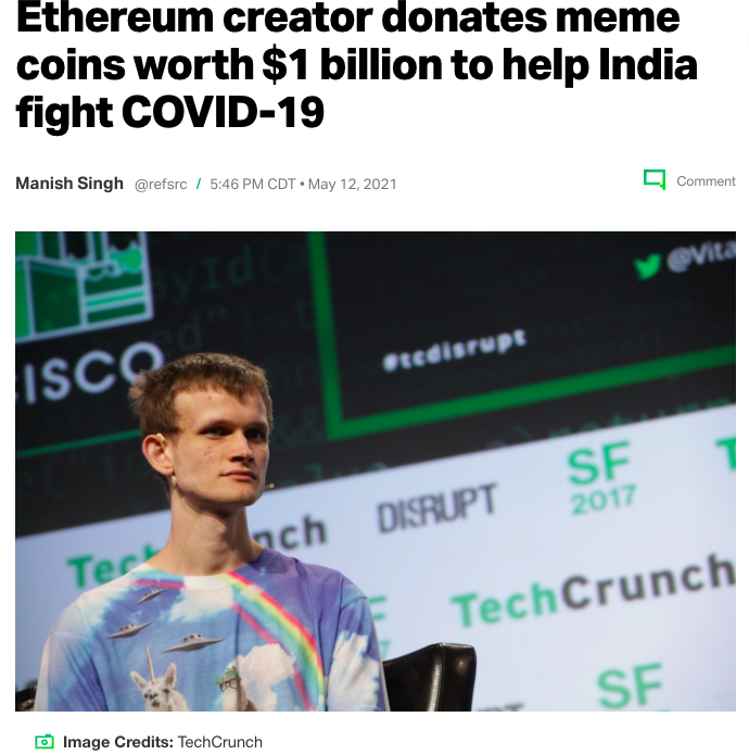 Y'all remember that 50 Trillion $SHIB <a href="/VitalikButerin/">vitalik.eth</a> gifted to the Indian Covid Relief Fund?

It's worth $4,150,000,000 now.