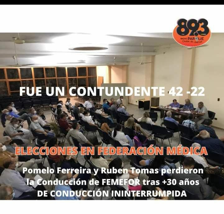 gabrielaneme's tweet photo. Felicito a la federación médica por el contundente triunfo frente a insfran luego de 30 años de conducción ininterrumpida. El #14N replicamos el grito de #BastaGildo en las urnas! Se está yendo. #FormosaLibre https://t.co/w0DTlQUF0v