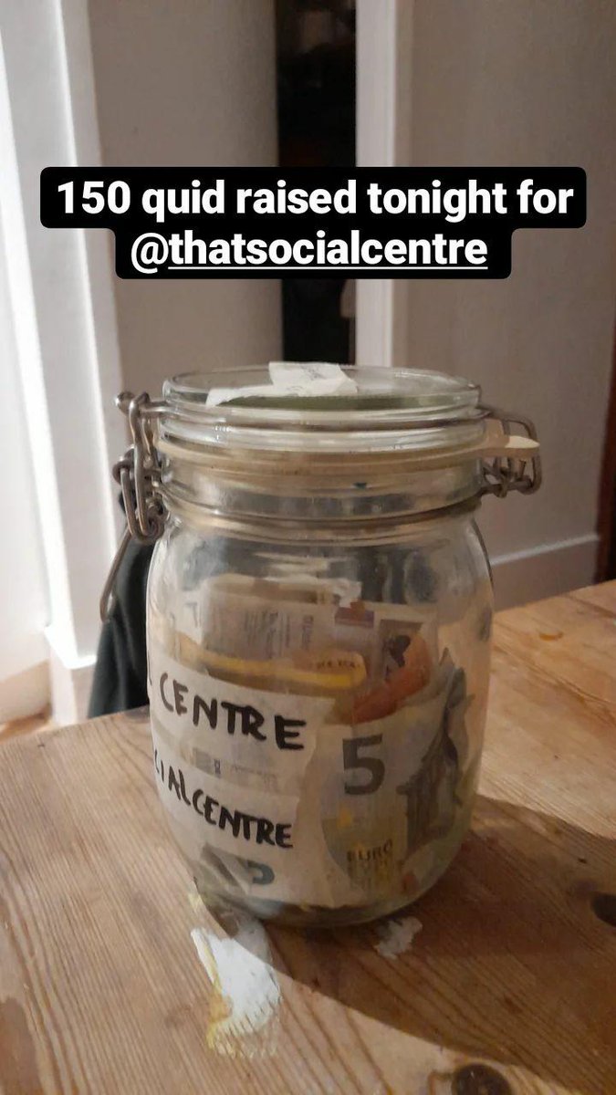 thanks to everyone who donated at the gig tonight !!! €150+ going to replacing our friends belongings that were covered in oil by private security, fixing their smashed van windows &amp; making their place livable again !