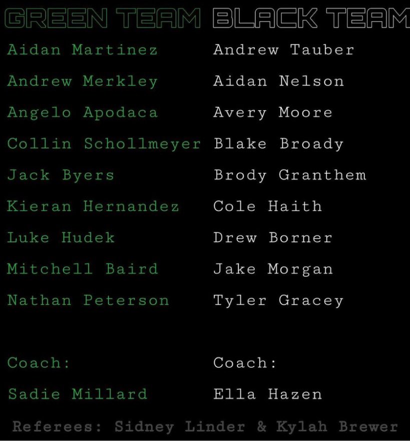 COME WATCH SOME EXTREME VOLLEYBALL TMRW FOR A GOOD CAUSE‼️‼️

WEAR GREEN OR BLACK IN SUPPORT OF YOUR FAVORITE TEAM‼️‼️