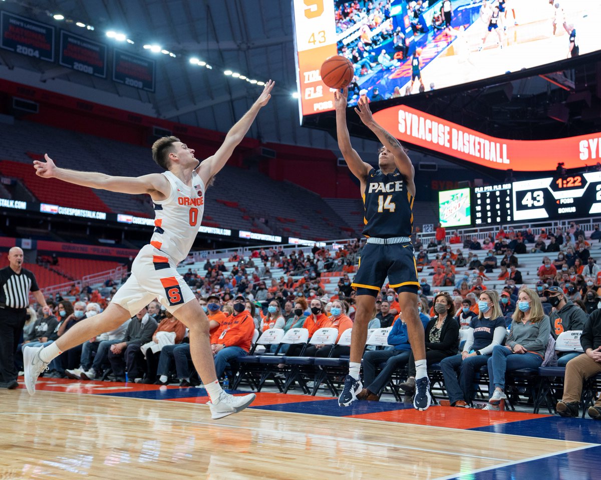 Awesome experience for @PaceMBB tonight as they played an exhibition game against Syracuse inside the Carrier Dome!

RECAP: https://t.co/gcYGvodKDo https://t.co/wqvoa6I2tn