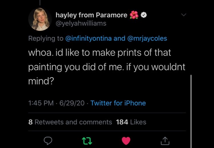 infinityontina's tweet photo. since hayley williams deactivated from twitter i have to repost this here 🖤 https://t.co/mcRTlnH0Sw