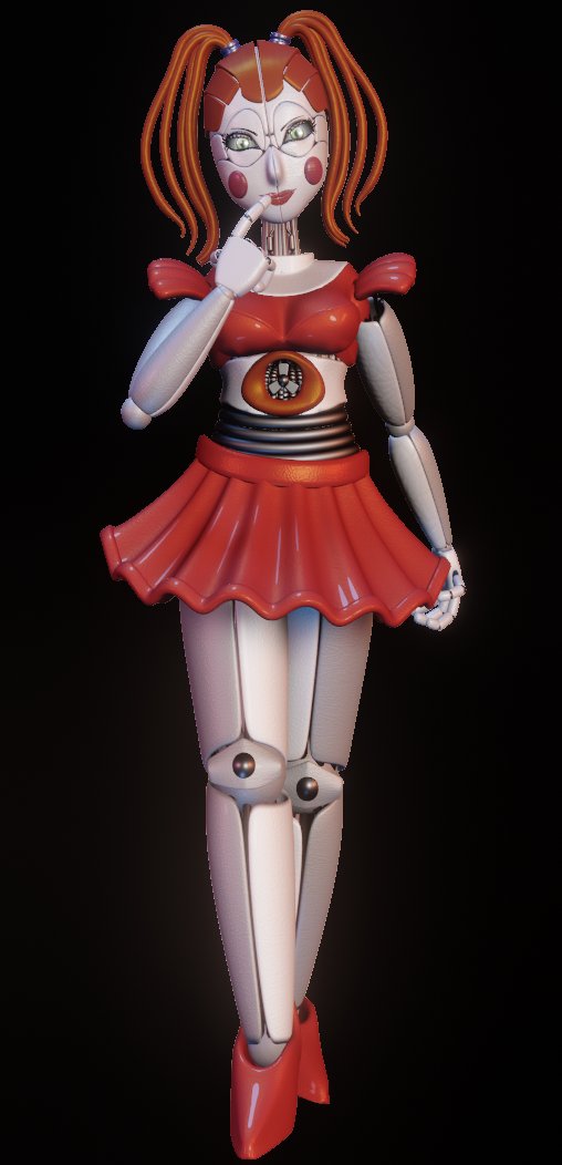 Fozzie3D's tweet photo. Tfc baby made in blender. 2 days to model. Design by @LadyFiszi #FNAF #Stateofplay #tfc #theforthcloset #circusbaby https://t.co/2v6SnV5TTu