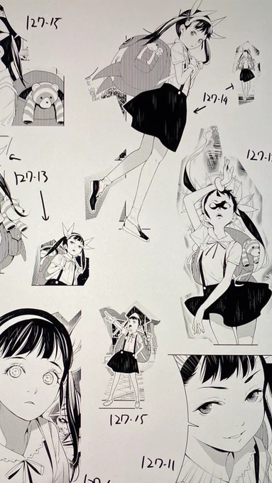 【グレ吉ウラ話】
連載開始時と現在進行形のキャラが違うのはグレ吉スタンダード。15巻(通常版)カバーのひたぎさんも、また同じ…(グレスタ) 