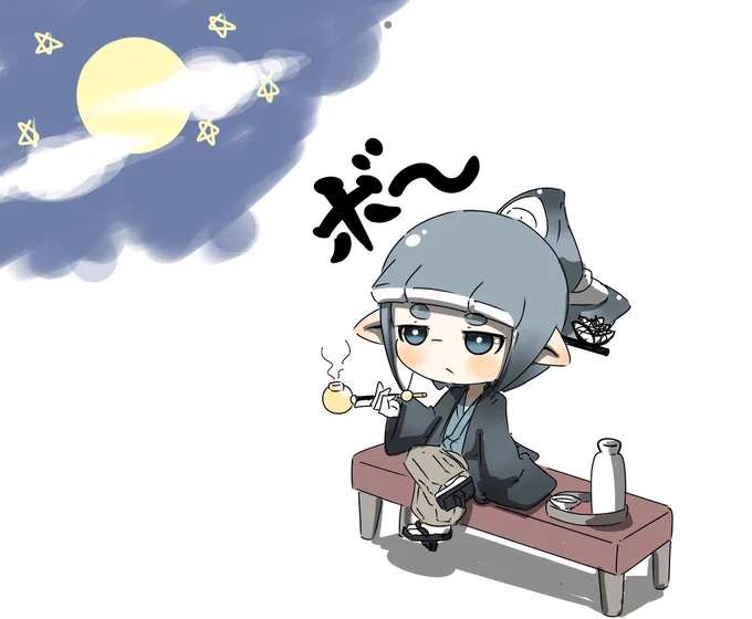 #このタグを見た人は推しの初描きと現在の絵を載せる最初は妖艶な雰囲気がある美人さんみたいなイメージだったのに、段々と偏屈ぽんこつ野郎になってしまった可哀想なマイイカちゃん 