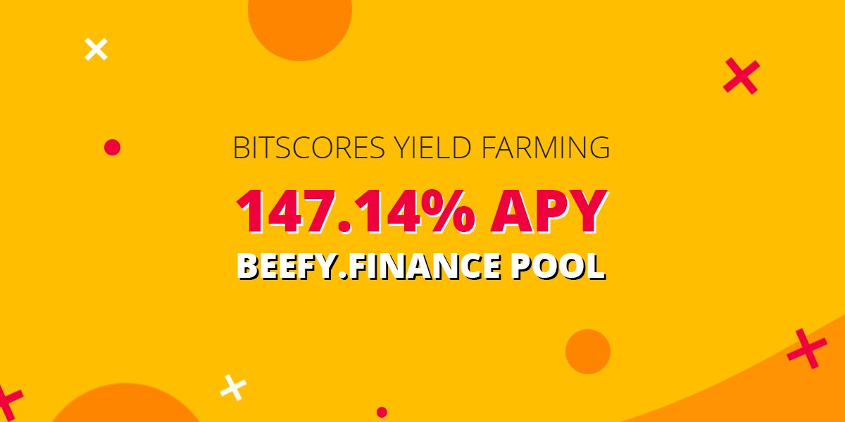 BitScores's tweet photo. 📣#BitScores Finance is pleased to announce the official launch of $Beefy.Finance Pool
https://t.co/vKWl1aW0Z6
$BIFI APY: 147.14%
🌈Easy to use
🌈Single-sided farming
🌈No impermanent loss
$BIFI is the native token of @beefyfinance - A leading DEX today. https://t.co/g7QU3U0WfZ