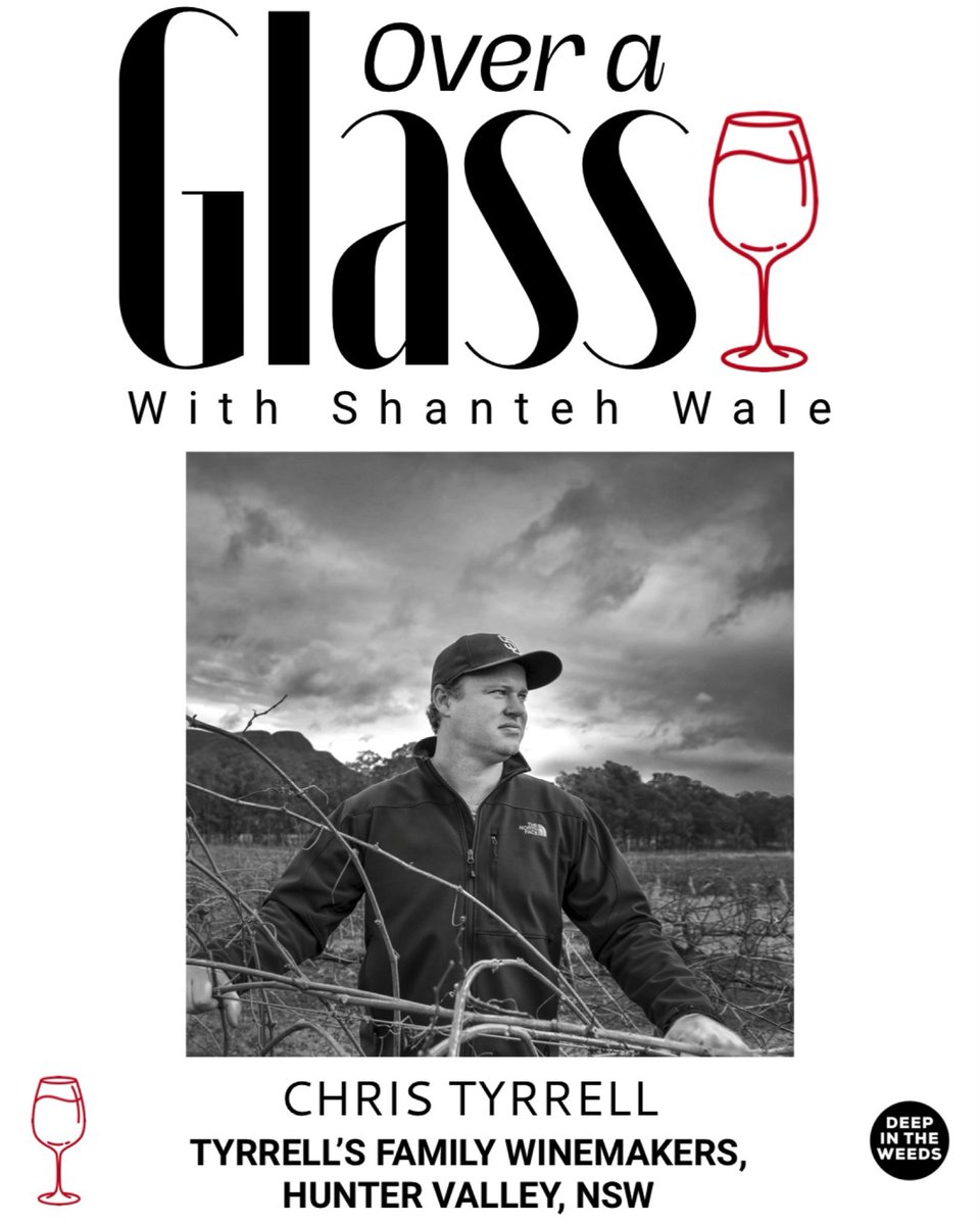 PODCAST: The family name of Tyrrell’s is synonymous with the Hunter Valley.  Chris &amp; his siblings alongside his father run one of Australia’s most important wineries, from humble beginning to a legacy of craftmanship &amp; lineage of majestic wines.
LISTEN 👇
linktr.ee/OverAGlass
